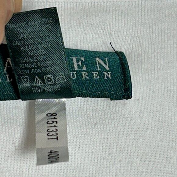 LRL Lauren Ralph Lauren Beach Cover Up Robe Dress medium blue White ladies - Picture 2 of 12